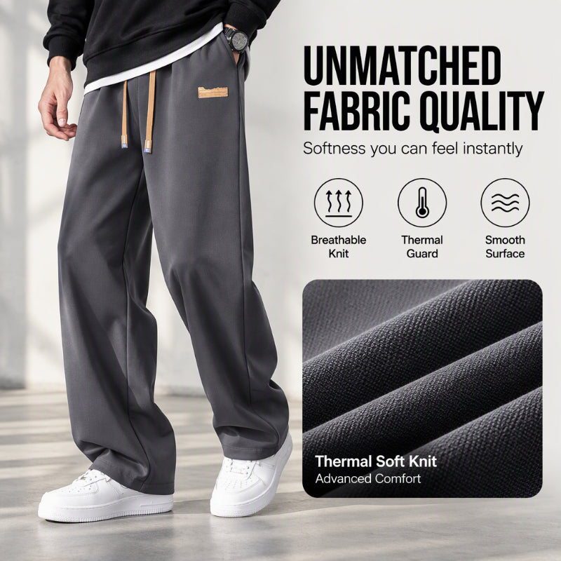 Thermische Winterhose für Herren mit geradem Beinverlauf