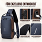 Diebstahlsichere Sling-Tasche mit USB-Ladeanschluss für Herren