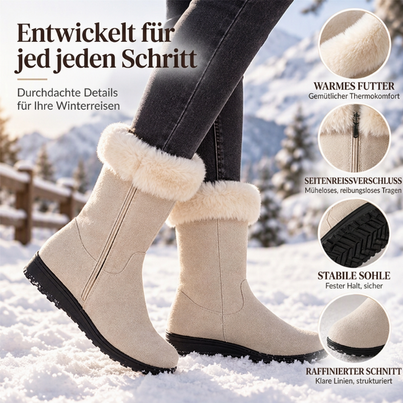 Warme, rutschfeste Schneestiefel für Damen