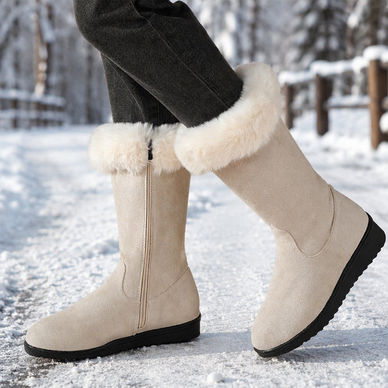 Warme, rutschfeste Schneestiefel für Damen