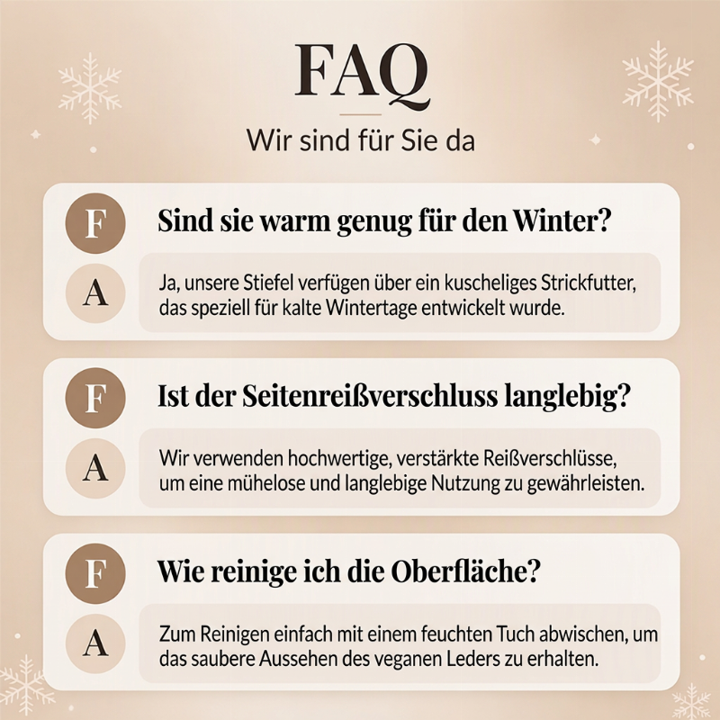 Warme, rutschfeste Schneestiefel für Damen