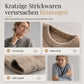 Locker sitzender Damen-Strickpullover mit Rundhalsausschnitt und Farbblock-Design