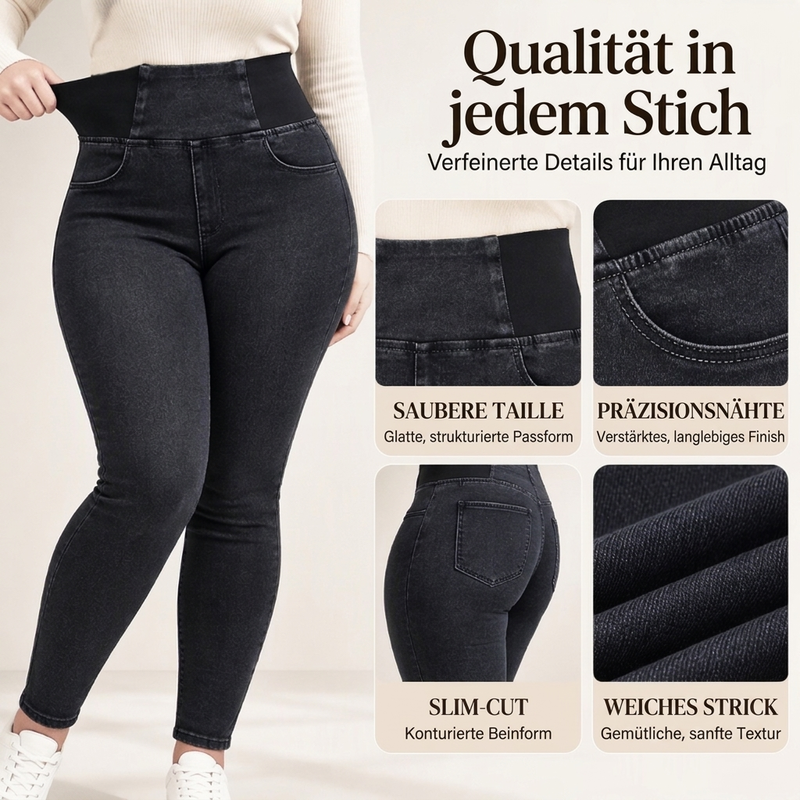 📢🎉🛍️✨Damen elastische Skinny Jeans mit hohem Bund