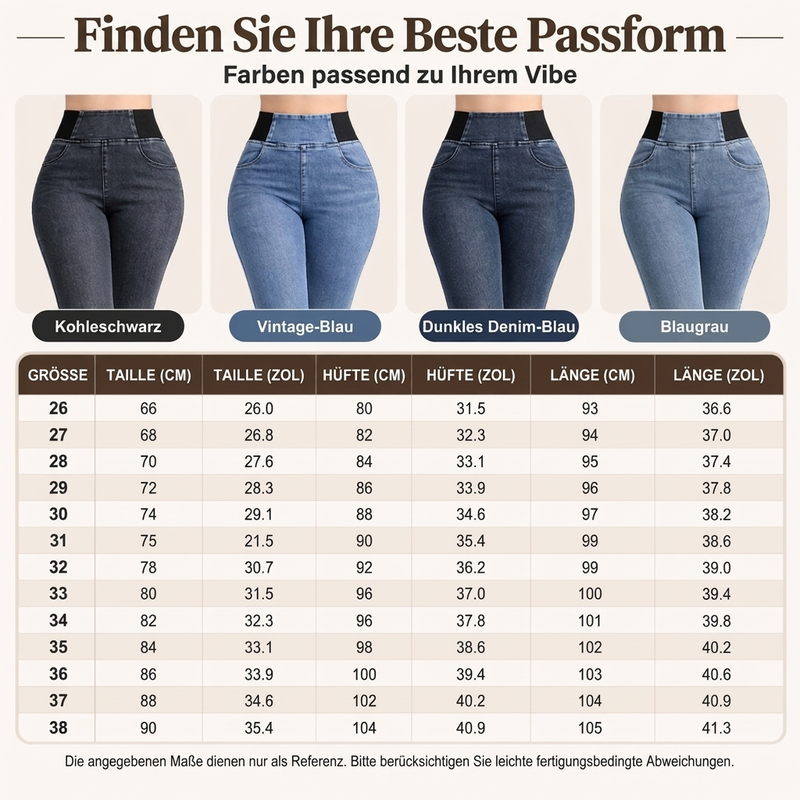 📢🎉🛍️✨Damen elastische Skinny Jeans mit hohem Bund