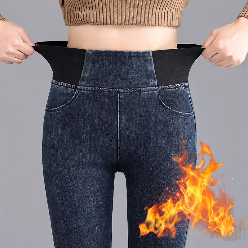 📢🎉🛍️✨Damen elastische Skinny Jeans mit hohem Bund