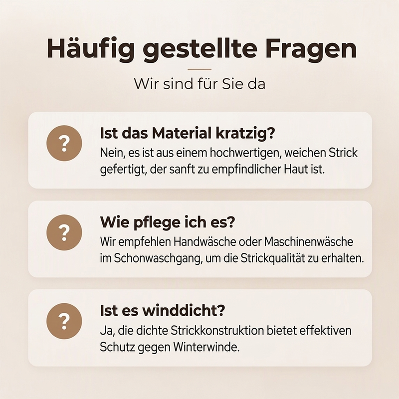 👍🧣 Vielseitig & praktisch, Alltag – Damen 2-in-1 Thermo-Strickschal mit Kapuze