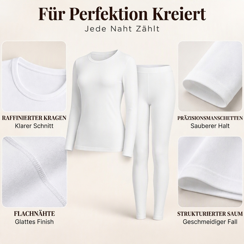 Damen Thermounterwäsche Set mit Stretch