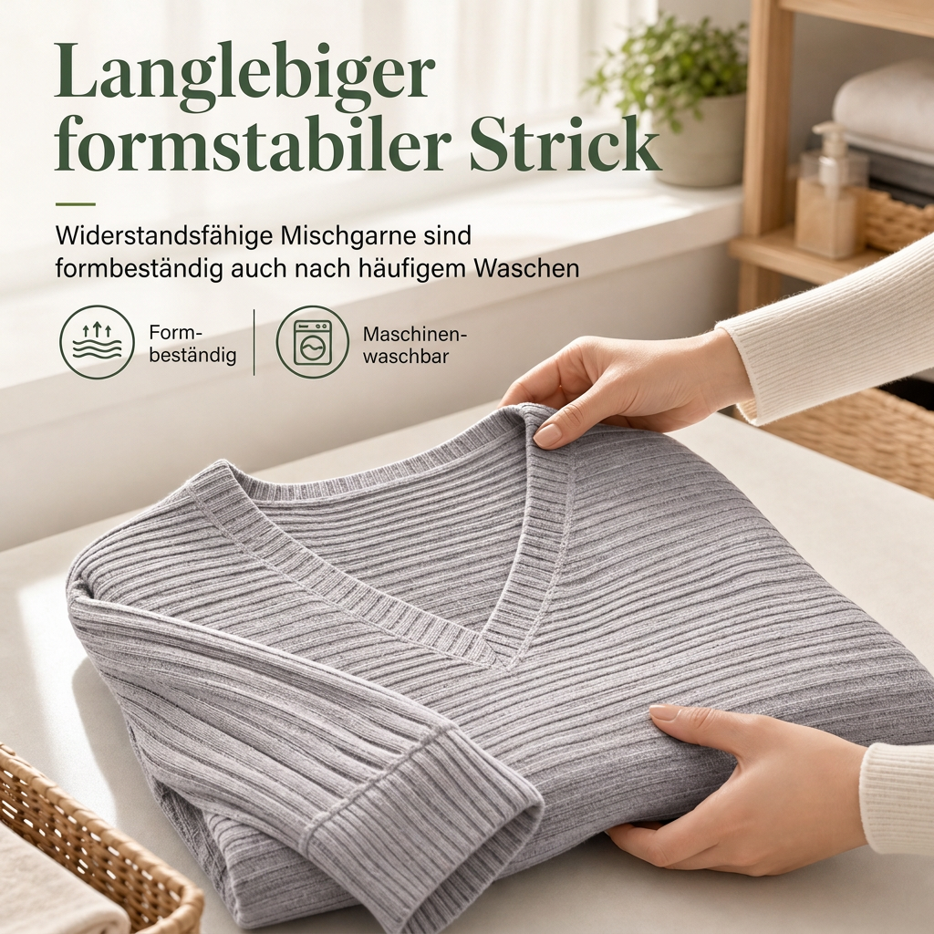Freizeit-Langarmshirt mit V-Ausschnitt für Damen
