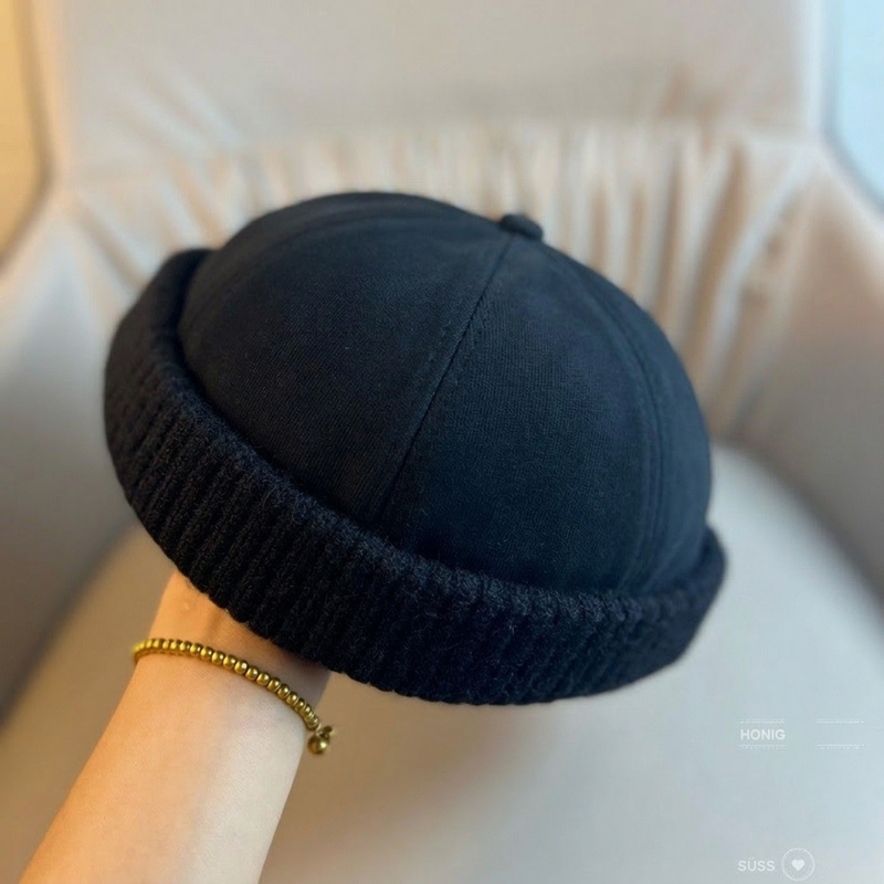 Unisex Warme Strick Mütze ohne Schirm
