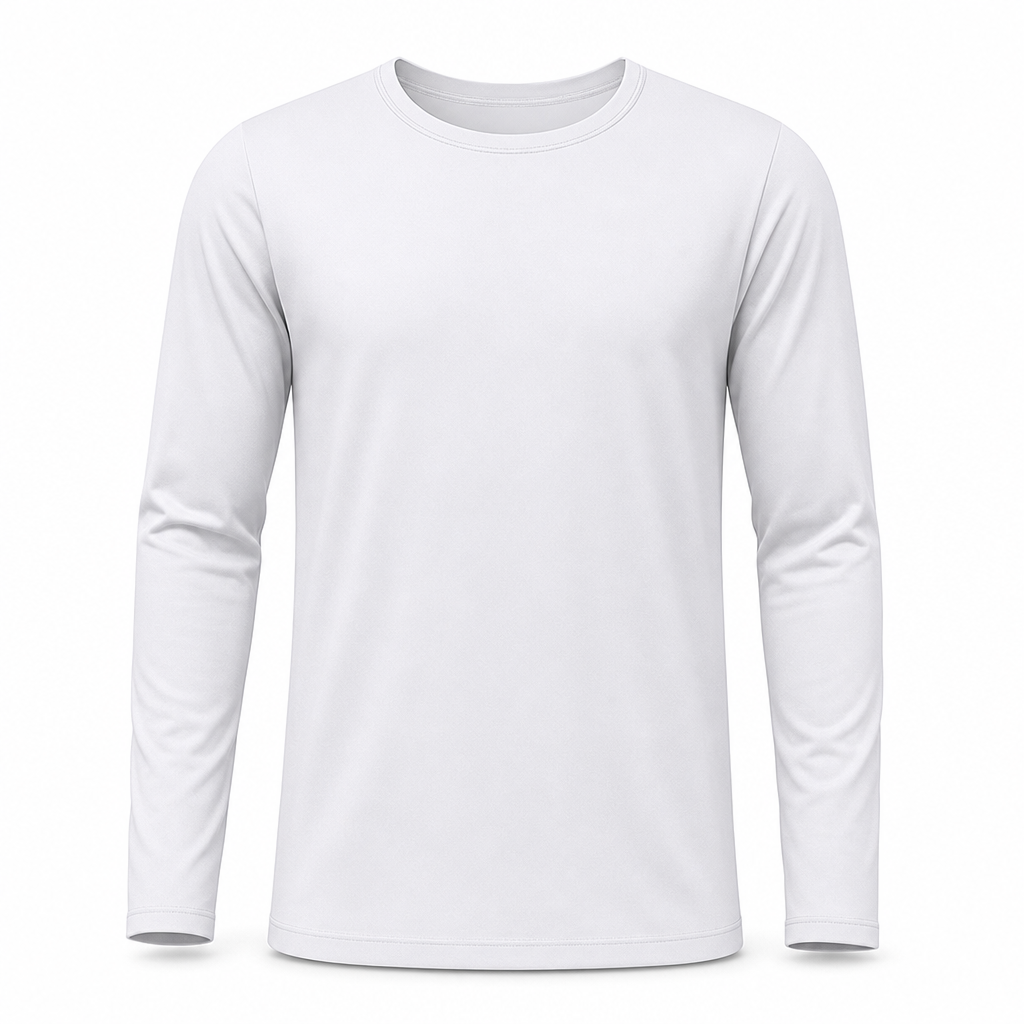 Herren Schnell Trocknend Rundhals Langarmshirt