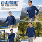 Herren Schnell Trocknend Rundhals Langarmshirt
