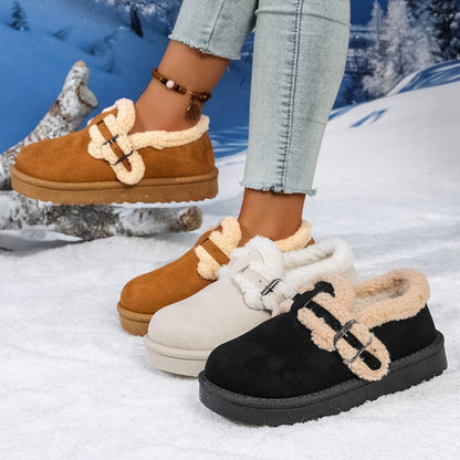 Damen Winter Trendy Warme Schlupfschuhe