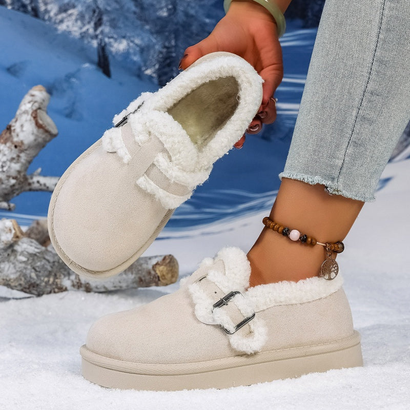 Damen Winter Trendy Warme Schlupfschuhe