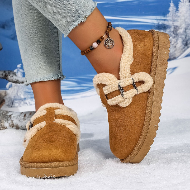 Damen Winter Trendy Warme Schlupfschuhe