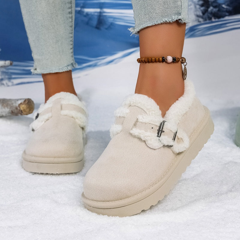 Damen Winter Trendy Warme Schlupfschuhe