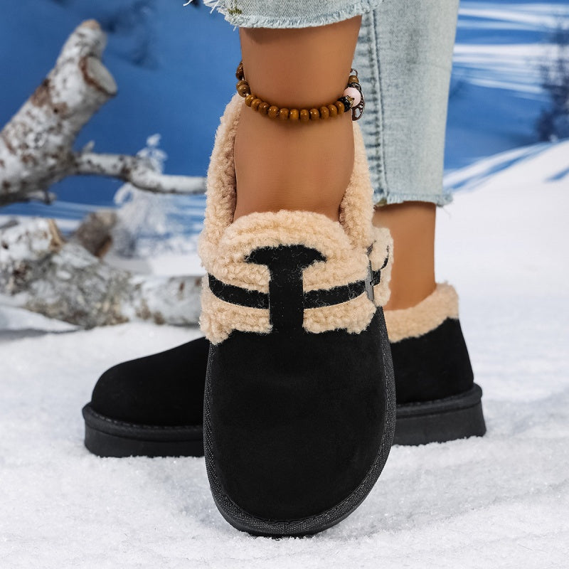 Damen Winter Trendy Warme Schlupfschuhe