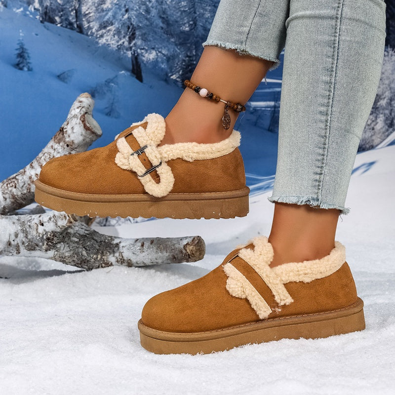 Damen Winter Trendy Warme Schlupfschuhe