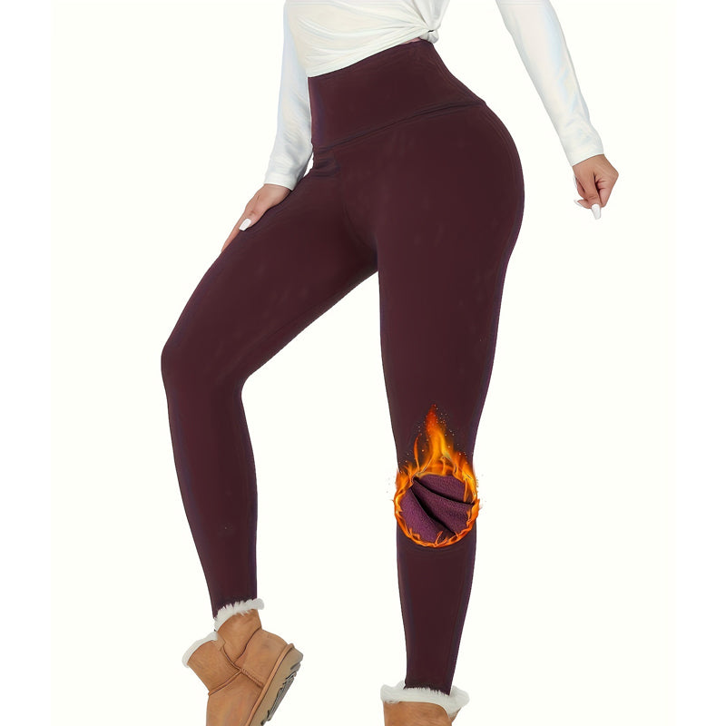 Warme Damen-Leggings mit hoher Elastizität und schmaler Passform