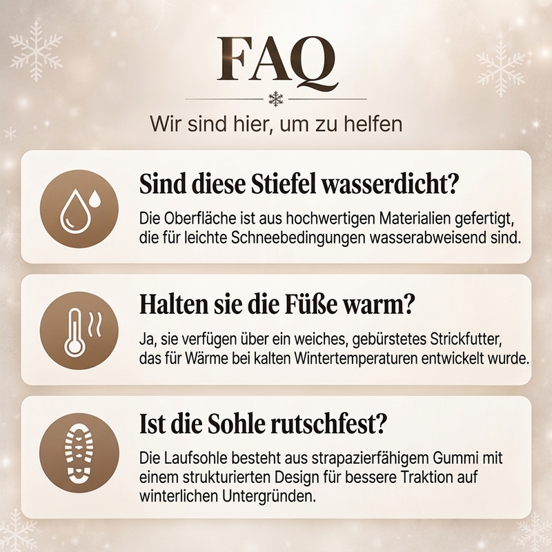 🌊🌊 Warme Damen-Stiefel mit Plüschfutter und Wadenlänge