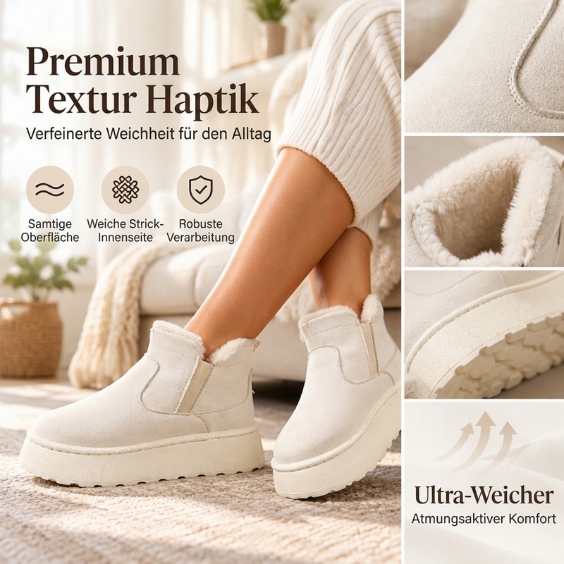 Warme Schlupf-Plateau-Winterschneeschuhe für Damen