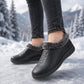 Damen Winterstiefel aus PU-Leder mit Plüschfutter