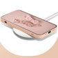 Плосък стъклен капак с 3D модел на пеперуда, съвместим с iPhone