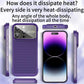 For iPhone 14 Borderless Big Window Cooling Phone Case
